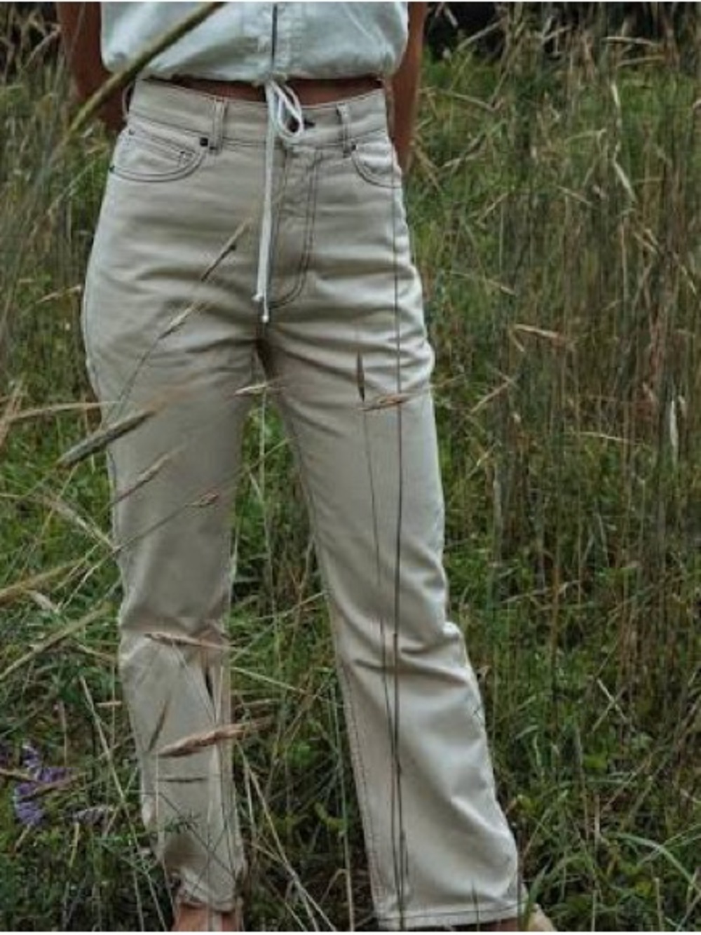 Rudy Jude 5 Pocket Flares in Salt
